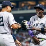 Comemoração após vitória dos Yankees sobre os Phillies
