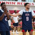 Tyrese Haliburton, Anthony Edwards - Team USA