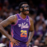 PHOENIX, ARIZONA - DECEMBER 17: Nassir Little #25 of the Phoenix Suns in action during the game against the Washington Wizards at Footprint Center on December 17, 2023 in Phoenix, Arizona. The Suns defeated the Wizards 112-108.