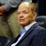 MINNEAPOLIS, MINNESOTA - MARCH 31: Majority owner Glen Taylor of the Minnesota Timberwolves looks on prior to the start of the game against the Chicago Bulls at Target Center on March 31, 2024 in Minneapolis, Minnesota. NOTE TO USER: User expressly acknowledges and agrees that, by downloading and or using this photograph, User is consenting to the terms and conditions of the Getty Images License Agreement.