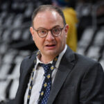 LOS ANGELES, CALIFORNIA - DECEMBER 25: Adrian Wojnarowski attends a basketball game between the Los Angeles Lakers and the Boston Celtics at Crypto.com Arena on December 25, 2023 in Los Angeles, California. NOTE TO USER: User expressly acknowledges and agrees that, by downloading and or using this photograph, User is consenting to the terms and conditions of the Getty Images License Agreement.