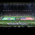 NFL NO BRASIL - SAO PAULO, BRAZIL - SEPTEMBER 06: A general view prior to a game between the Green Bay Packers and the Philadelphia Eagles at Arena Corinthians on September 06, 2024 in Sao Paulo, Brazil.