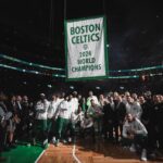 Boston Celtics ergue o banner de campeão da NBA