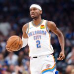 May 18, 2024; Dallas, Texas, USA; Oklahoma City Thunder guard Shai Gilgeous-Alexander (2) dribbles against the Dallas Mavericks during the second quarter in game six of the second round of the 2024 NBA playoffs at American Airlines Center.