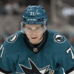 Oct 1, 2024; San Jose, California, USA; San Jose Sharks center Macklin Celebrini (71) during the second period against the Utah Hockey Club at SAP Center at San Jose. Mandatory Credit: Stan Szeto-Imagn Images