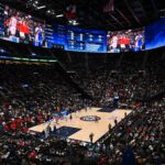 Oct 14, 2024; Inglewood, California, USA; View from the stands in LA Clippers vs Dallas Mavericks game during the first half at Intuit Dome. Mandatory Credit: Jonathan Hui-Imagn Images