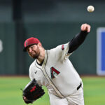 MLB - Jun 27, 2024; Phoenix, Arizona, USA; Arizona Diamondbacks pitcher Jordan Montgomery (52) throws in the first inning against the Minnesota Twins at Chase Field. Mandatory Credit: Matt Kartozian-USA TODAY Sports