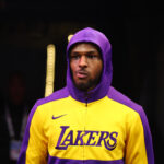 Oct 28, 2024; Phoenix, Arizona, USA; Los Angeles Lakers guard Bronny James against the Phoenix Suns at Footprint Center.