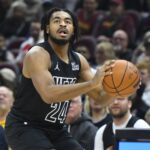 Nov 9, 2024; Cleveland, Ohio, USA; Brooklyn Nets guard Cam Thomas (24) looks to shoot in the first quarter against the Cleveland Cavaliers at Rocket Mortgage FieldHouse.
