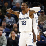 Morant se lesiona em partida contra Portland
