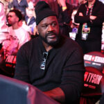 ARLINGTON, TEXAS - NOVEMBER 15: Shaquille O'Neal attends LIVE On Netflix: Jake Paul vs. Mike Tyson at AT&T Stadium on November 15, 2024 in Arlington, Texas.