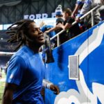 Detroit Lions quarterback Teddy Bridgewater runs off the field after 42-17 win over the Denver Broncos at Ford Field in Detroit on Saturday, Dec. 16, 2023.