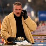 Pat McAfee talks on the set of ESPN College GameDay prior to the College Football Playoff first round game between the Ohio State Buckeyes and Tennessee Volunteers in Columbus on Dec. 21, 2024. - Colts