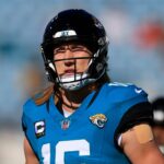 Jacksonville Jaguars quarterback Trevor Lawrence (16) warms up before an NFL football matchup Sunday, Dec. 1, 2024 at EverBank Stadium in Jacksonville, Fla. [Corey Perrine/Florida Times-Union]
