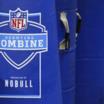 INDIANAPOLIS, INDIANA - MARCH 3: A detail view of signage during the NFL Combine at Lucas Oil Stadium on March 3, 2024 in Indianapolis, Indiana. (Photo by Kara Durrette/Getty Images) NFL Combine