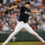 May 17, 2024; Baltimore, Maryland, USA; Baltimore Orioles pitcher John Means (47) throws a pitch during the second inning against the Seattle Mariners at Oriole Park at Camden Yards. Mandatory Credit: Reggie Hildred-USA TODAY Sports