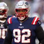 Dec 15, 2024; Glendale, Arizona, USA; New England Patriots defensive tackle Davon Godchaux (92) against the Arizona Cardinals at State Farm Stadium.