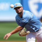 Mar 1, 2025; Port Charlotte, Florida, USA; Tampa Bay Rays pitcher Shane McClanahan (18) throws a pitch against the New York Mets in the second inning during spring training at Charlotte Sports Park. Mandatory Credit: Nathan Ray Seebeck-Imagn Images