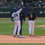 Lucas Ramirez, filho de Manny Ramirez no jogo entre Brasil e Alemanha no World Baseball Classic