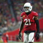 Arizona Cardinals Patrick Peterson laughs after a flag was thrown on him against the Seattle Seahawks in the second half at State Farm Stadium in Glendale, Ariz.
