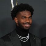 Feb 6, 2025; New Orleans, LA, USA; Shedeur Sanders on the red carpet before Super Bowl LIX NFL Honors at Saenger Theatre. Mandatory Credit: Kirby Lee-Imagn Images