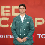 Apr 24, 2025; Green Bay, WI, USA; LSU Tigers offensive lineman Will Campbell on the red carpet before the 2025 NFL Draft at Lambeau Field. Mandatory Credit: Kirby Lee-Imagn Images