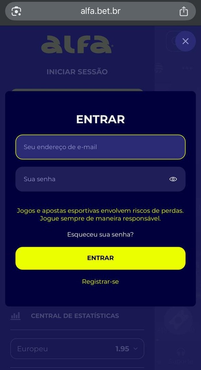 Como fazer login na Alfa Bet