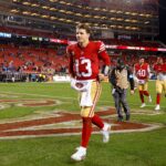 Dec 30, 2024; Santa Clara, California, USA; San Francisco 49ers quarterback Brock Purdy (13) during the game against the Detroit Lions at Levi's Stadium.