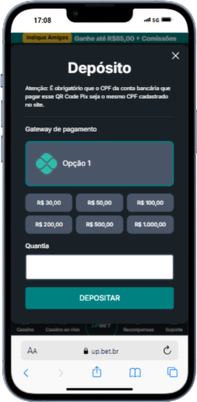 Depósito Upbet