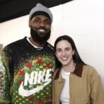 LeBron James e Caitling Clark - Foto: Reprodução X/LeBron James