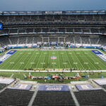 Sep 14, 2020; East Rutherford, New Jersey, USA; A general view of MetLife Stadium before the game between the New York Giants and the Pittsburgh Steelers. Mandatory Credit: Vincent Carchietta-USA TODAY Sports Estádios Copa do Mundo de Clubes