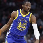 Jan 12, 2024; Chicago, Illinois, USA; Golden State Warriors forward Jonathan Kuminga (00) dribbles during the first half against the Chicago Bulls at United Center. Mandatory Credit: Kamil Krzaczynski-USA TODAY Sports