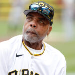 May 25, 2024; Pittsburgh, Pennsylvania, USA; Pittsburgh Pirates former right fielder and 1978 MVP Dave Parker looks on during a ceremony honoring the 1979 World Series team before the Pirates host the Atlanta Braves at PNC Park. Mandatory Credit: Charles LeClaire-USA TODAY Sports