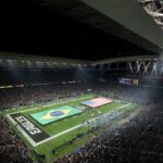 NFL no Brasil - Sep 6, 2024; Sao Paulo, BRA; Neo Quimica Arena before a game between the Green Bay Packers and Philadelphia Eagles. Mandatory Credit: Kirby Lee-Imagn Images