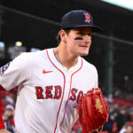 Jun 9, 2025; Boston, Massachusetts, USA; Boston Red Sox right fielder Roman Anthony (48) runs onto the field before a game against the Tampa Bay Rays at Fenway Park. Mandatory Credit: Brian Fluharty-Imagn Images