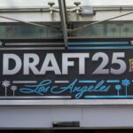 Jun 26, 2025; Los Angeles, California, USA; NHL Draft 25 Los Angeles signage at the JW Marriott Los Angeles LA Live.