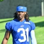 Jul 23, 2025; Rochester, NY, USA; Buffalo Bills cornerback Maxwell Hairston (31) enters the field during training camp at St. John Fisher University.