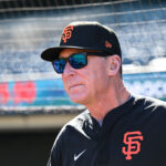 Jun 20, 2025; San Francisco, California, USA; San Francisco Giants manager Bob Melvin looks on before their game against the Boston Red Sox at Oracle Park. Mandatory Credit: Eakin Howard-Imagn Images