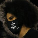 Colin Kaepernick gets inducted into the Nevada Sports Hall of Fame during halftime of the game against Idaho State at Mackay Stadium in Reno on Sept. 11, 2021. Ren Kaepernick Unr 02