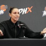 WNBA All-Star Diana Taurasi reflects on her 20 seasons with the Phoenix Mercury during a retirement news conference at the Phoenix Mercury's practice facility on March 13, 2025.