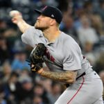 May 1, 2025; Toronto, Ontario, CAN; Boston Red Sox starting pitcher Tanner Houck (89)) delivers a pitch against the Toronto Blue Jays in the fifth inning at Rogers Centre. Mandatory Credit: Dan Hamilton-Imagn Images