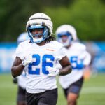 Detroit Lions cornerback Morice Norris practices during training camp at Meijer Performance Center in Allen Park on Sunday, July 20, 2025.