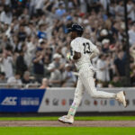Aug 24, 2025; Bronx, New York, USA; New York Yankees second baseman Jazz Chisholm Jr. (13) runs the bases after hitting a two run home run against the Boston Red Sox during the second inning at Yankee Stadium. Mandatory Credit: John Jones-Imagn Images