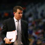 Feb 1, 2017; Phoenix, AZ, USA; Los Angeles Clippers assistant coach Brendan O'Connor against the Phoenix Suns at Talking Stick Resort Arena. Mandatory Credit: Mark J. Rebilas-USA TODAY Sports