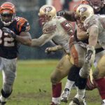 Bengals NFL Rudi Johnson Morre aos 45 anos SUNDAY DECEMBER 14, 2003 BENGALS SPORTS The Cincinnati Bengals defeated theSan Fransisco 49ers 41-38 at Paul Brown Stadium. Rudi Johnson (32) rushed for 174 yards on 21 carries and two touchdowns in leading the Bengals offense. Cincinnati Enquirer/Michael E. Keating mek