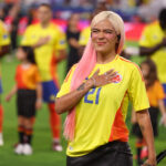 NFL no Brasil Jul 14, 2024; Miami, FL, USA; Colombian singer Karol G performs the national anthem of Colombia before the Copa America Final against Argentina at Hard Rock Stadium. Mandatory Credit: Nathan Ray Seebeck-USA TODAY Sports