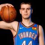 Nikola Topic is pictured during the Thunder media day at the Paycom Center in Oklahoma City, on Monday, Sept. 30, 2024.