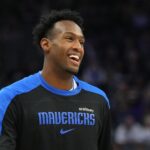 Grizzlies Mavericks Contrata Olivier-Maxence Prosper Dec 30, 2024; Sacramento, California, USA; Dallas Mavericks forward Olivier-Maxence Prosper (8) before the game against the Sacramento Kings at Golden 1 Center. Mandatory Credit: Darren Yamashita-Imagn Images