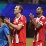 Harry Kane e Tah, do Bayern de Munique - Bayern x Hamburgo