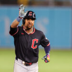 Sep 4, 2025; Tampa, Florida, USA; Cleveland Guardians third baseman Jose Ramirez (11) runs the bases after hitting a home run against the Tampa Bay Rays in the ninth inning at George M. Steinbrenner Field. Mandatory Credit: Nathan Ray Seebeck-Imagn Images